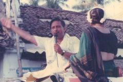 Campaigning with Suneet (back to the camera) in one of the seven elections I fought, three of which I won Mayiladuthurai, Tamil Nadu, 1996