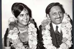 Suneet and I, pronounced man and wife New Delhi, 14 January 1973